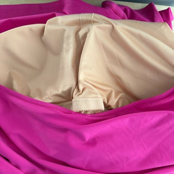 J.‎ Crew Ruched One Shoulder Swim Dress Womens Size 22 Fuchsia Pink NWT SW-1993 - Picture 7 of 13